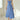 Elegant blue midi dress in size 3XL featuring a square neck, sleeveless design, and convenient pockets, styled for a fashionable and comfortable fit.