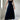Elegant black midi dress with a square neck, sleeveless design, and pockets, shown in Nero color for size 3XL.