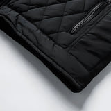 Luxurious black silk fabric with a smooth, glossy texture draped elegantly, showcasing its rich, high-quality appearance.