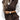 A stylish coffee-colored XXL men's sleeveless wool sweater vest featuring an elegant gray cable knit pattern, paired with a black and white outfit. The model is accessorized with a watch and sunglasses, showcasing a modern fashion look.