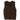 Men's sleeveless wool sweater vest in elegant gray with a cable knit pattern and V-neck collar.
