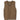 Elegant gray cable knit men's sleeveless wool sweater vest with a V-neck design, showcasing a classic knit pattern made from wool, displayed on a wooden surface.