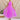 Elegant long women's dress in purple, featuring a halter neck and sleeveless design, showcasing a flowy gown style suitable for formal occasions.