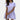 Elegant white ruffle hem mini dress in a vibrant purple color, designed for women, shown in extra-large size. The dress features a casual summer style with short sleeves and a fitted silhouette, highlighting the ruffle hem detail.