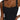 Elegant women's black ruffled sleeveless tank top, showcasing a chic and formal design with a focus on the neckline and shoulders, in size 2XL.