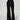 Elegant Women's Black Velvet Flare Pants - High Waist Drawstring
