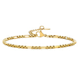 Elegant women's designer gold bracelet with intricate detailing on a white background.