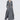 Elegant women's grey wool blend maxi trench coat with a wide collar, featuring long sleeves and a tailored waist, in size XL.