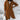 Elegant women's long hooded cardigan in dark brown, featuring an asymmetrical zipper, shown in a 5XL size.