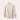 Elegant Women's ribbed mock neck sweater in a cream color, designed with a turtleneck and long sleeves, displayed on a clothes hanger.