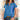Embroidered blue V-neck bohemian top for women in size 4XL, featuring intricate embroidery, long sleeves, and a casual style, perfect for a fashionable and relaxed look.