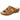 Embroidered floral women's blue summer slide sandals in size 43, featuring brown and beige accents with comfortable design.