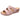 Comfortable blue women's summer slides with embroidered floral design.