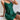 Emerald Green Sequin Mini Dress - V-Neck Slim Fit Partywear