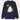 Men's marine blue crewneck sweater in XL size, featuring a classic casual knit design with long sleeves.