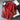 A cozy red women's sweater in size 4XL featuring stylish suede elbow patches, long sleeves, and a comfortable knit design.