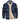 Men's insulated flannel Sherpa jacket in blue-gray plaid pattern, size 2XL, featuring long sleeves, a collar, and a button-up front.