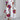 Red Floral Maxi Dress in 5XL size featuring an oversized print with a unique contemporary design; showcases shoulder and neck details with long sleeves.
