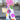 White high-waisted women's floral print palazzo pants in XL, featuring a summer design with pink and purple flowers.