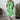 Sleeveless green tunic top with floral print for women, displayed on a mannequin, showcasing the dress's design and fit.