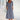Blue floral summer dress for women, featuring short sleeves, a midi length, and a botanical print.