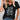 Floral V-Neck Women's T-Shirt in dark green, featuring eco-friendly fabric, displayed in Nero color and size 3XL, showcasing a floral design across the shoulder and neckline.