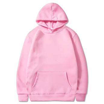 Unisex hoodie in pink, size 3XL, featuring a heavyweight design for winter wear. The hoodie has a durable construction with a front pocket, long sleeves, and a comfortable collar.