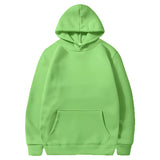 Forest Green Heavyweight Unisex Hoodie in Light Green, size 3XL, featuring a hood, long sleeves, and durable fabric suitable for winter wear.