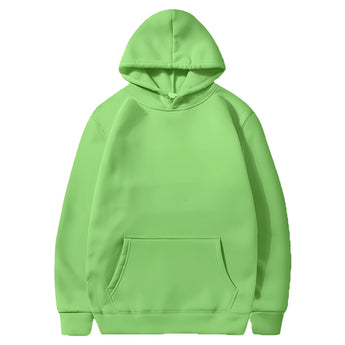 Forest Green Heavyweight Unisex Hoodie in Light Green, size 3XL, featuring a hood, long sleeves, and durable fabric suitable for winter wear.