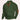 Forest green men's wool cable knit sweater with elbow patches, showing long sleeves and patterned texture, available in XL size.