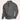 Forest green men's wool cable knit sweater with elbow patches, featuring a round neck and long sleeves. The sweater shown is in gray color, size XL.