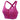 Front view of a woman wearing a high support sports bra with a front-zip and cross-back design, in Rosa1 color and size 3XL2. She is also wearing shorts, and her arm is partially visible.