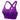 Deep purple front-zip high support cross-back sports bra for women, size 3XL.