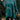 Fuchsia ethnic pattern sweater featuring boho chic embroidery, shown in green color, size XL. The sweater has a round neck, long sleeves, and a waist-length fit.