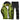 Men's green hooded track jacket with black moisture-wicking pants, featuring long sleeves and a collar, suitable for sportswear or workwear.