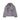 Furry gray oversized women's winter jacket featuring a street style chic design, shown in size large, with long sleeves and a plush woolen texture. The jacket is paired with headgear, emphasizing the cozy and fashionable look.