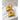 Gold heart-shaped dangle earrings with a luxurious design by YA-CHAN, made from yellow gold metal.