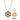 Gold Zodiac Medallion Necklace with Black Enamel featuring astrology symbols, gold-tone chain, and circular pendant.