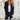 Gray women's long cardigan with zippered pockets, featuring a modern design suitable for fall fashion, shown in black color, XXL size. The cardigan has long sleeves and a comfortable fit, ideal for layering over other clothing items.