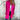 Pink women's long cardigan with zippered pockets, featuring a full-length design and long sleeves, perfect for fall fashion.
