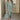 Green geometric pattern long sleeve midi dress for women, featuring a fitted waist and knee-length design, suitable for fall fashion.