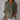 Green linen shirt for women in a relaxed fit with button-down front, featuring a collar and long sleeves, displayed in size 5XL. The model is wearing sunglasses.