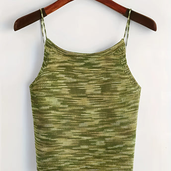 Green velvet crop top featuring adjustable straps, displayed on a clothes hanger. The top is styled for party wear and available in size 2XL.