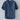 Blue linen button-up shirt featuring a collar and button details, designed for summer fashion with breathable and sustainable materials, shown in size XL.