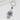 Hamsa Hand Evil Eye Keychain featuring a blue spiritual charm with silver accents, designed as a protective amulet.