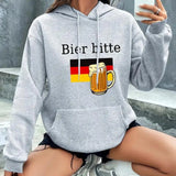 Heather grey women's lightweight casual pullover hoodie in an XL size, showcasing a cozy fall fashion style with long sleeves and a comfortable fit.