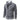 Herringbone gray wool blend zip-up jacket in charcoal gray, size 4XL, featuring a plaid pattern with a structured collar and long sleeves.