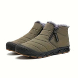 Olive green athletic sneakers with high-traction anti-slip rubber soles, designed for outdoor walking.