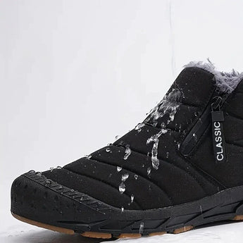 Athletic sneakers with high-traction anti-slip rubber soles, designed for outdoor activities. They feature a sporty silhouette with synthetic rubber material in an electric blue color.