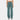 High-waisted teal wide-leg palazzo pants in stone green, size XL, suitable for versatile office wear, featuring a comfortable fit around the waist and flowing legs.